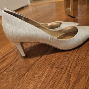 White Bridal Pumps